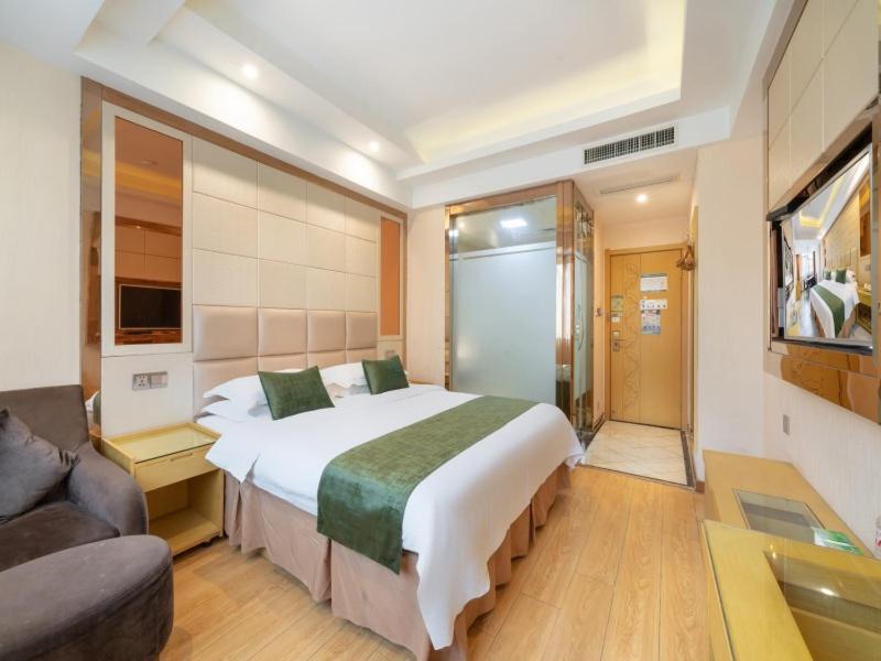 Greentree Inn Zhejiang Jinhua Yiwu International Trade City Changchun Street Shell Hotel Bagian luar foto